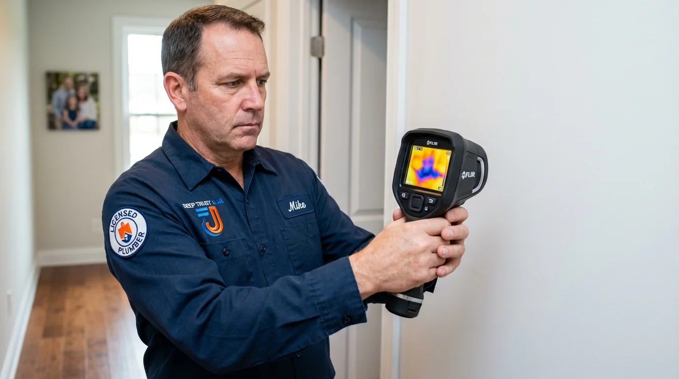 Thermal imaging leak detection by Johns Plumbing LLC in Mesquite